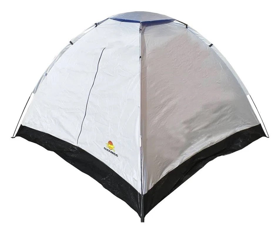 Barraca Atena 4 Pessoas - Guepardo + 2 Sacos de Dormir + Colchão Inflável Casal + Lanterna de Cabeça + Fogareiro + Refil Gás