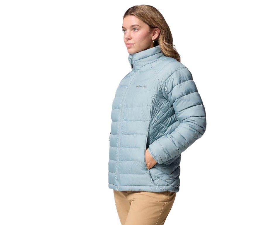 Jaqueta Columbia Feminina Powder Lite II Full Zip Crushed Blue