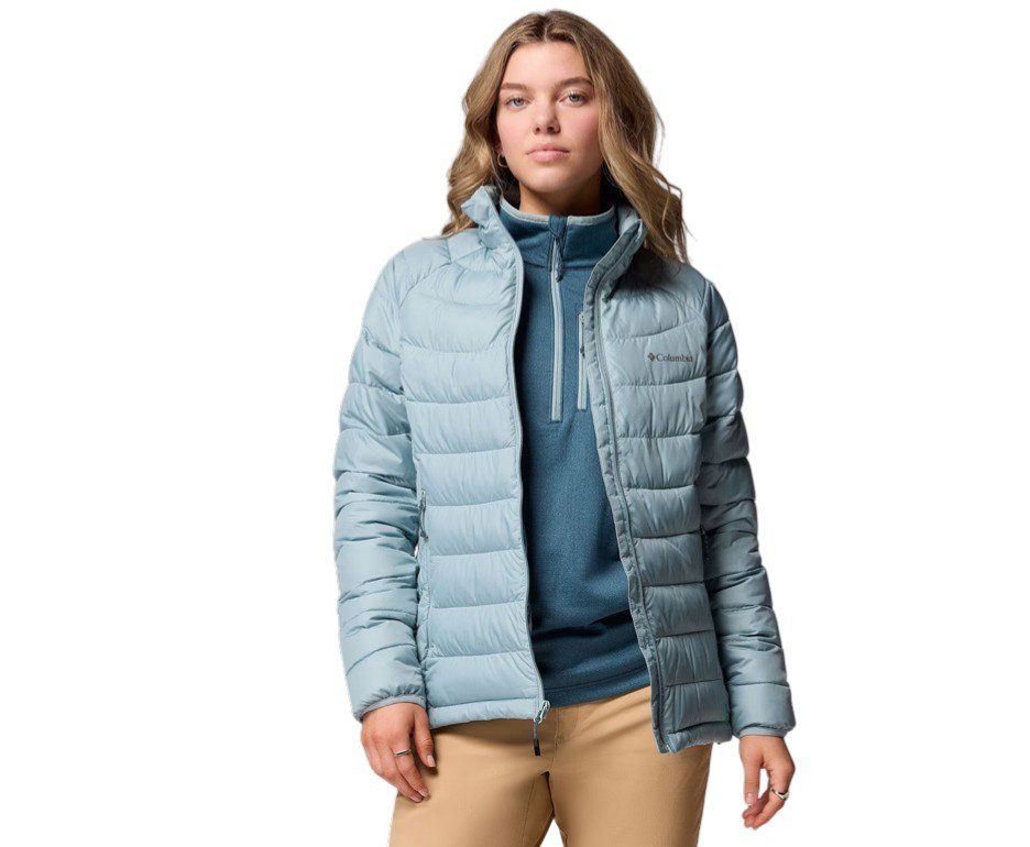 Jaqueta Columbia Feminina Powder Lite II Full Zip Crushed Blue