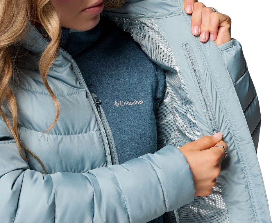 Jaqueta Columbia Feminina Powder Lite II Full Zip Crushed Blue