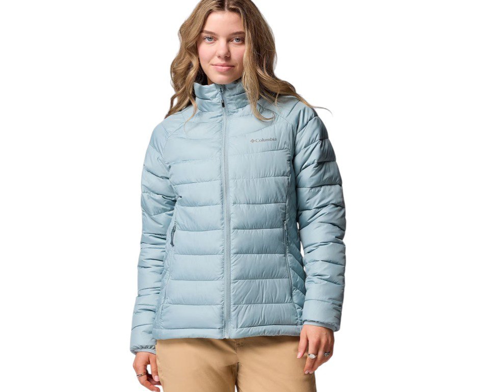 Jaqueta Columbia Feminina Powder Lite II Full Zip Crushed Blue