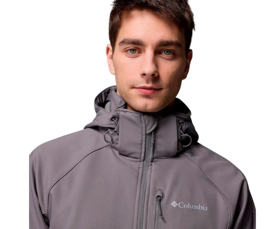 Jaqueta Columbia Masculina Cascade Ridge III Softshell City Grey