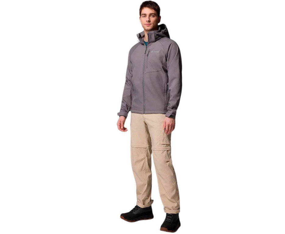 Jaqueta Columbia Masculina Cascade Ridge III Softshell City Grey