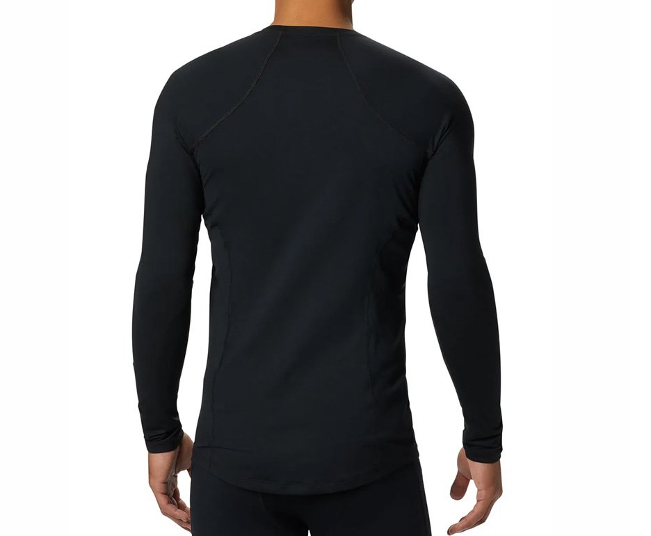 Blusa Columbia Masculina Baselayer Midweight Stretch Long Sleeve Top - Black