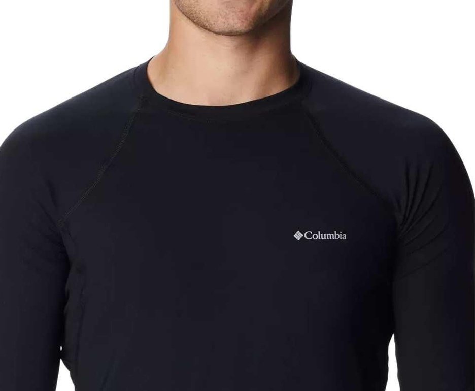 Blusa Columbia Masculina Segunda Pele Columbia Omni-Heat Knit Crew - Black