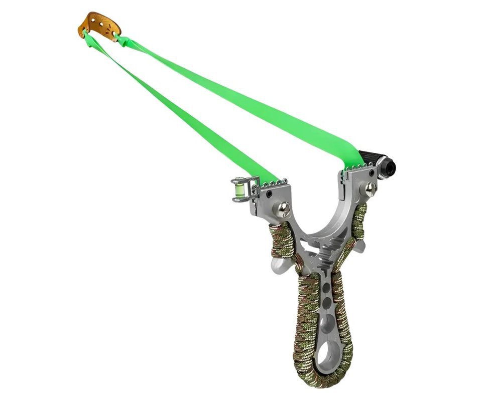 Atiradeira Estilingue Rossi Metal Mira Laser Profissional