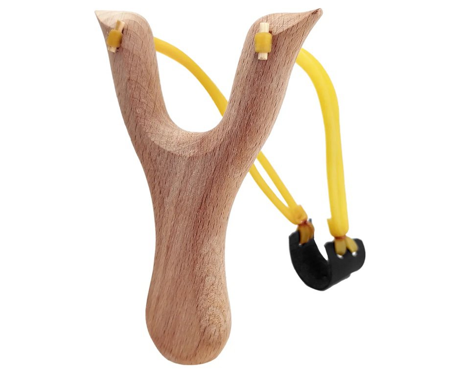 Atiradeira Estilingue Rossi Madeira Dupla