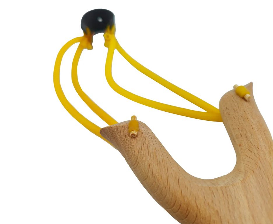 Atiradeira Estilingue Rossi Madeira Dupla