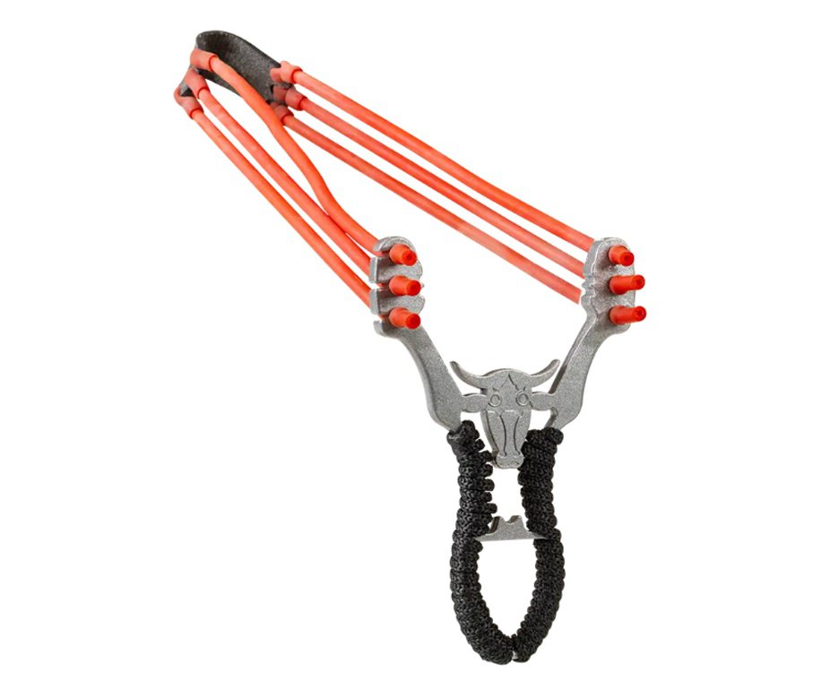 Atiradeira Estilingue De Metal Tripla Rossi