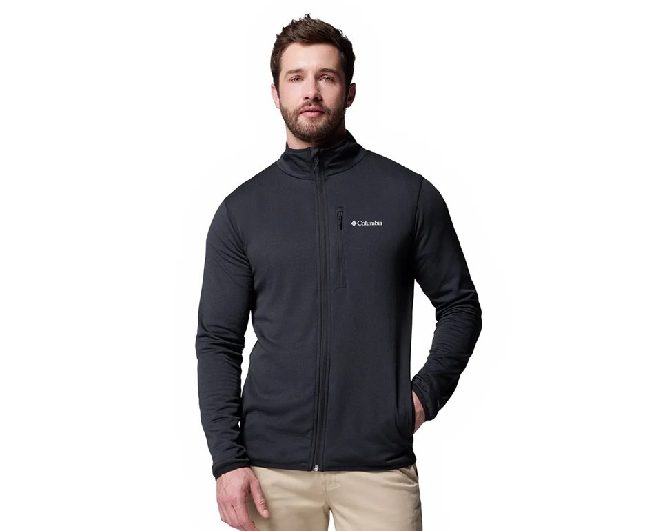 Jaqueta Columbia Hike Grid Fleece Full Zip Black
