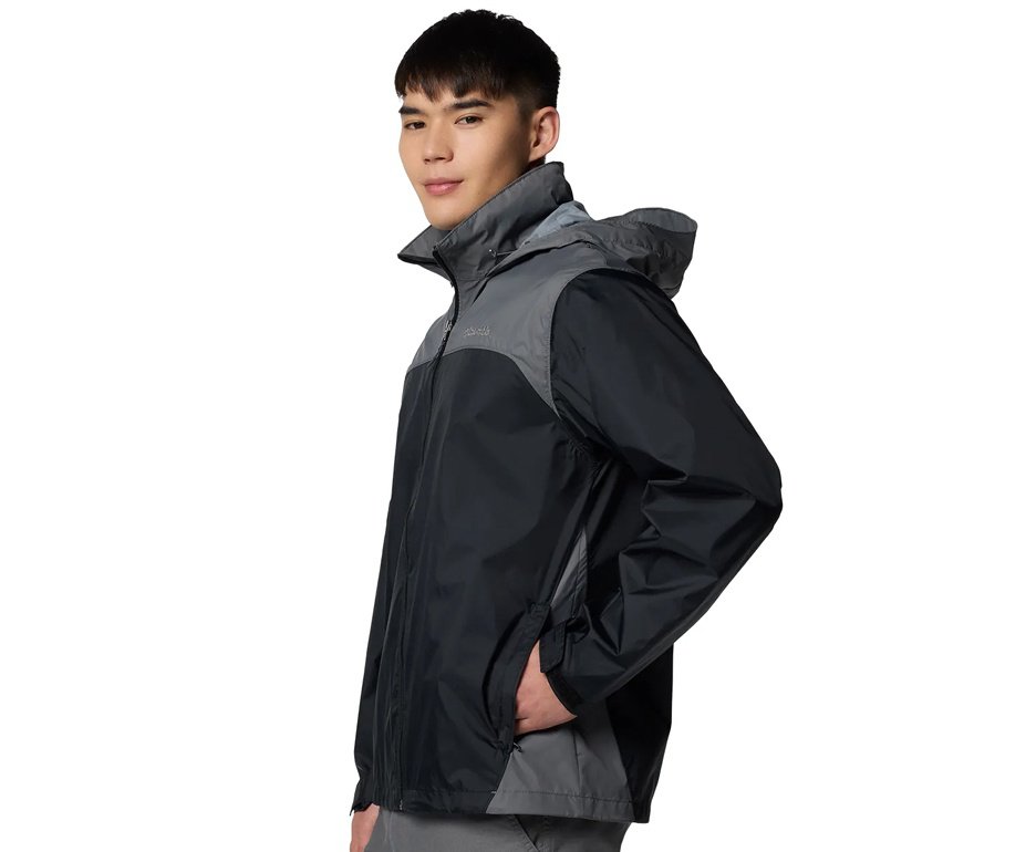 Jaqueta Columbia Glennaker Lake II Rain Black/City Grey