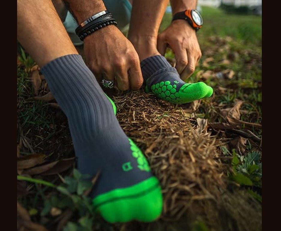 Meia Kailash Cano Médio Dots Biotech Unis. Chumbo/ Cinza T1 (34-37)