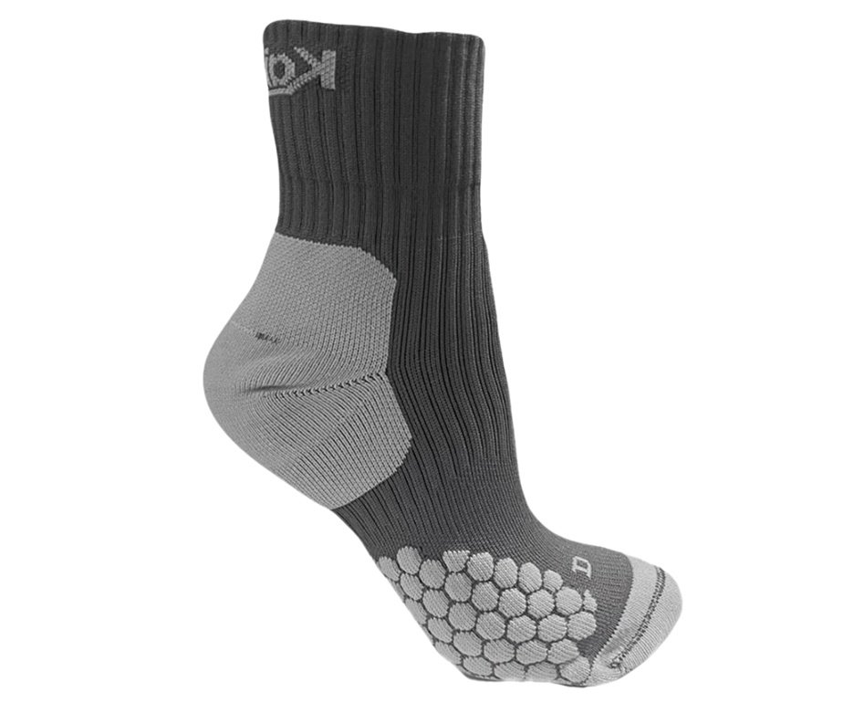 Meia Kailash Cano Médio Dots Biotech Unis. Chumbo/ Cinza