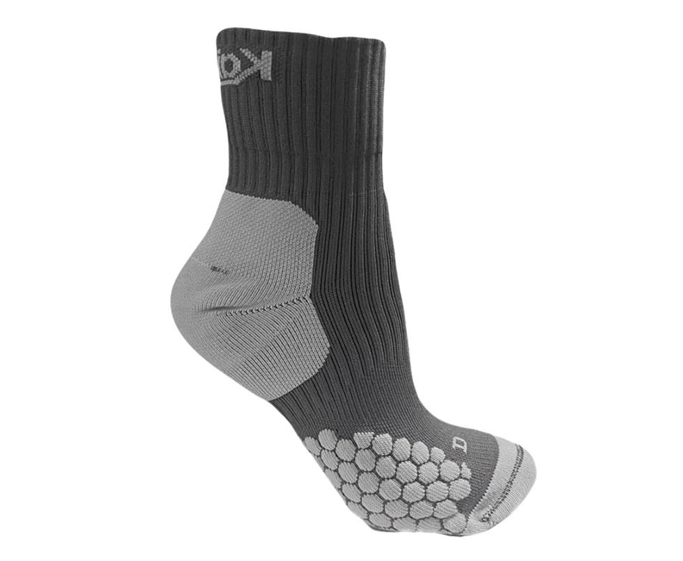 Meia Kailash Cano Médio Dots Biotech Unis. Chumbo/ Cinza