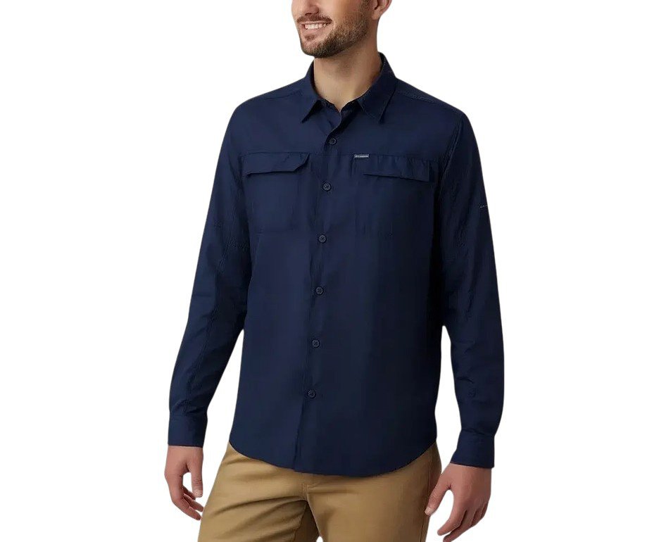 Camisa Columbia Masculina Silver Ridge 2.0 Collegiate Navy