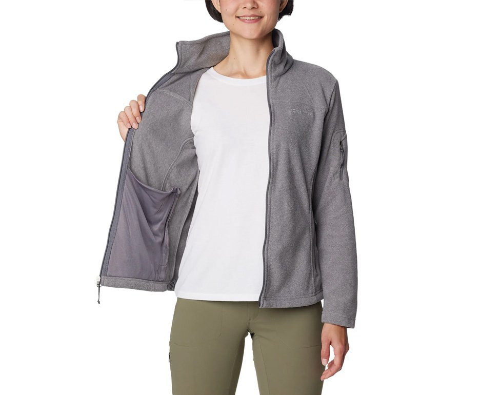 Jaqueta Columbia Feminina Fast Trek II Cinza Claro