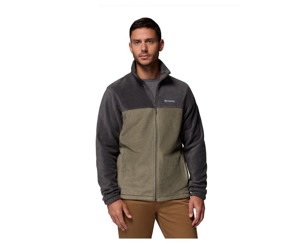 Jaqueta Columbia Masculina Fleece Steens Mountain Full Zip Safari/ Stone Green
