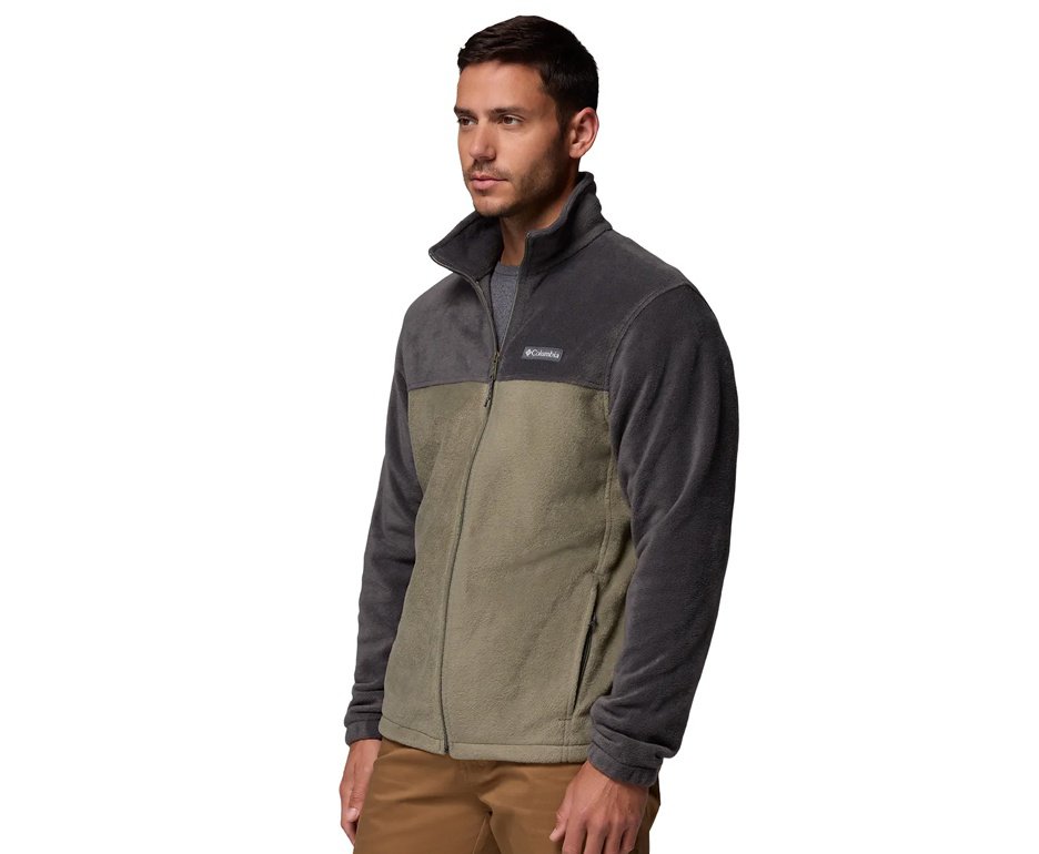 Jaqueta Columbia Masculina Fleece Steens Mountain Full Zip Safari/ Stone Green