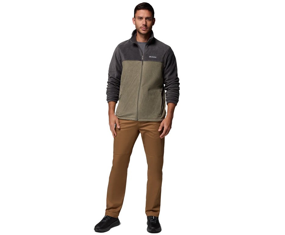 Jaqueta Columbia Masculina Fleece Steens Mountain Full Zip Safari/ Stone Green