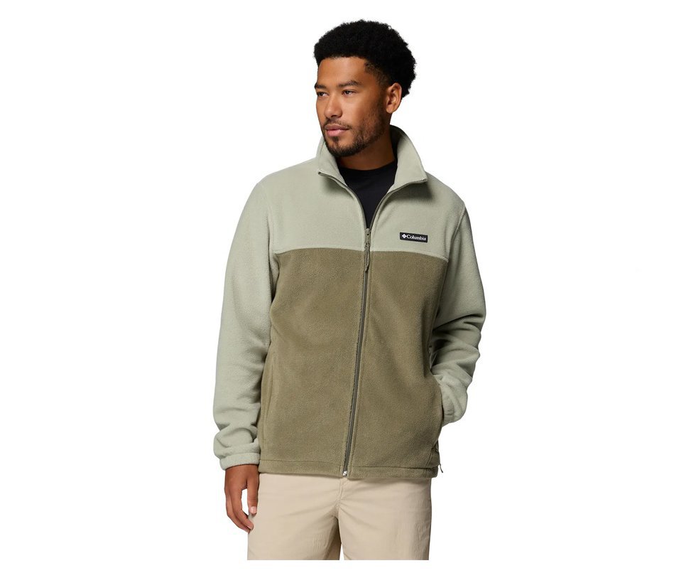 Jaqueta Columbia Masculina Fleece Steens Mountain Full Zip Safari/ Stone Green