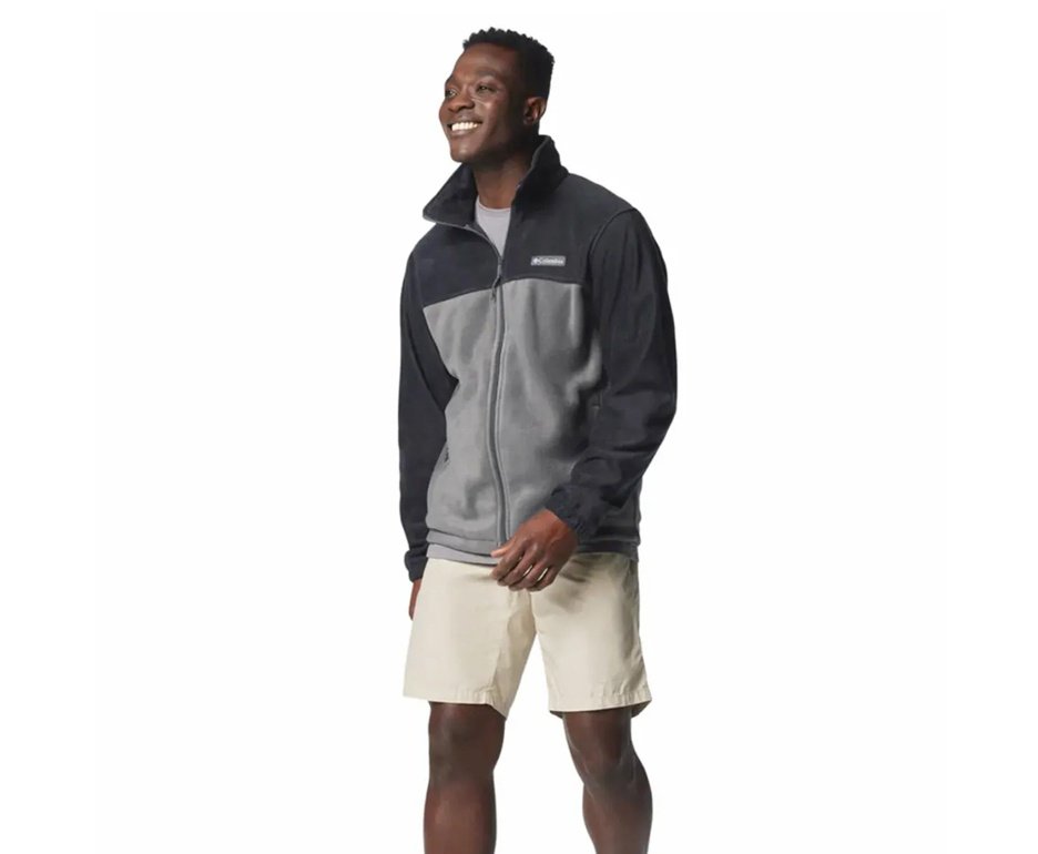Jaqueta Columbia Masculina Fleece Steens Mountain Full Zip Black, Grill