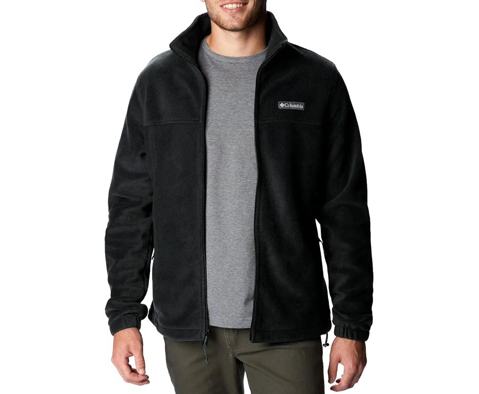 Jaqueta Columbia Masculina Fleece Steens Mountain Full Zip Black