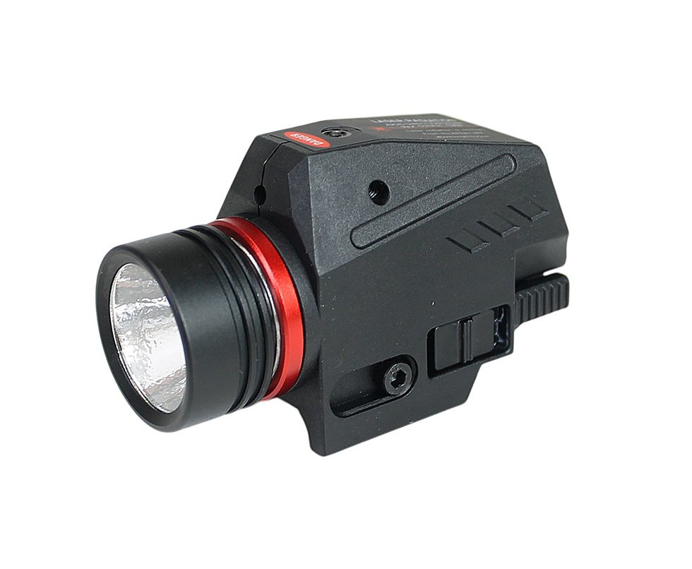 Lanterna Pist Rossi C/ Laser Vermelho Acionamento Lateral Trilho 22mm