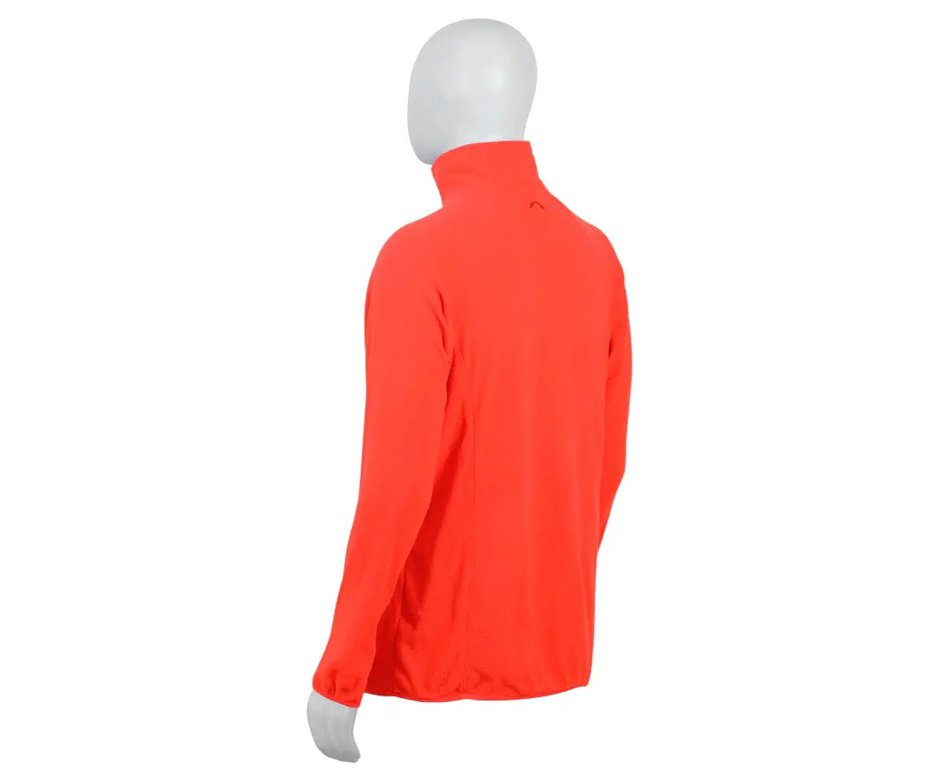 Jaqueta Kailash Fleece Chamonix 1/2 Ziper XLite Masculino Laranja Escuro