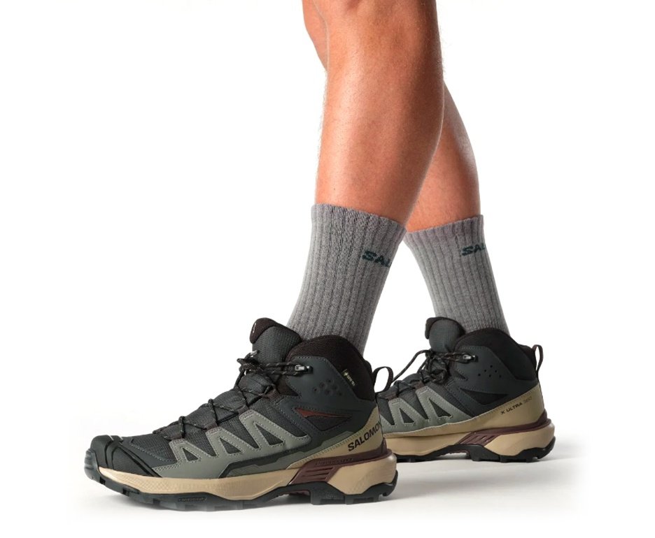 Bota Salomon X Ultra 360 MID GTX Masculina - Phantm/ Dsrtan