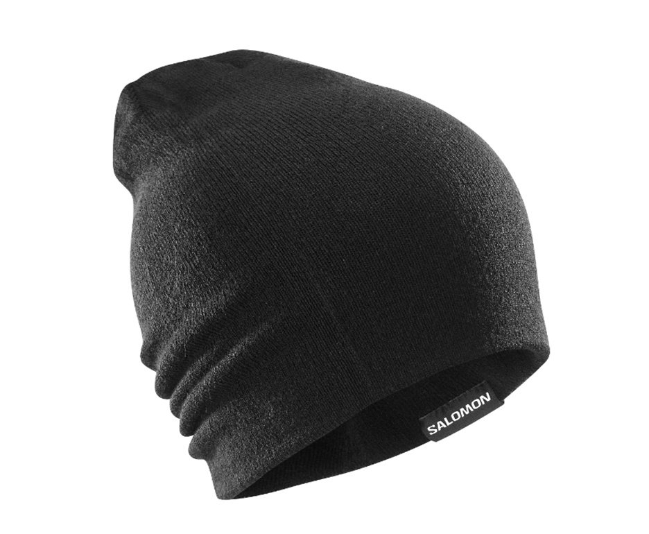 Gorro Dupla Face Salomon Flatspin Preto/Lilas/Azul Granito