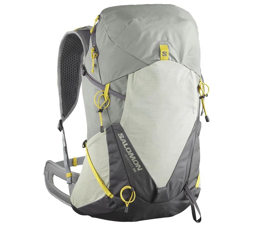 Mochila Salomon Aerotrek 30 Sedona Sage/Seagrass/Iron Dorso P/M