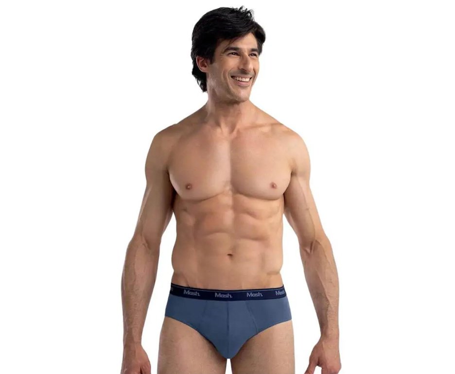Kit 6 Cueca Slip Alg Elast Mash 0.75.04N AZ08/AZ08/AZ08/AZ11/AZ11/AZ11 P