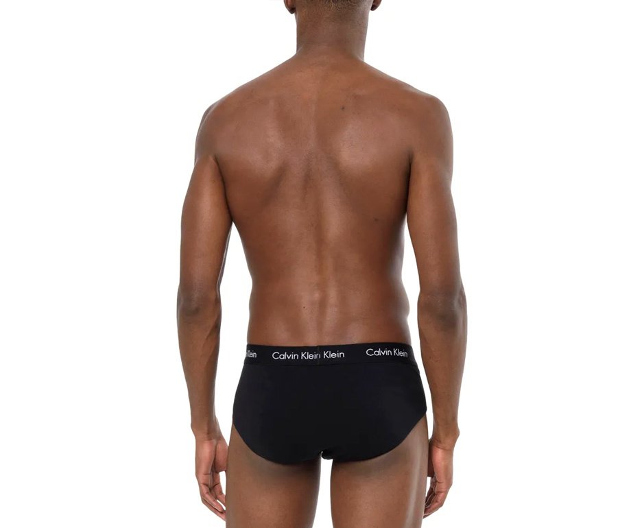 Kit 2 Cuecas Calvin Klein Low Rise Trunk Cotton - Preta