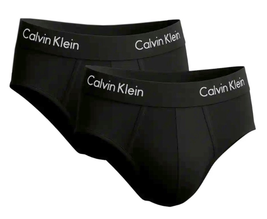 Kit 2 Cueca Calvin Klein Brief Cotton CK C13.01 - Preta