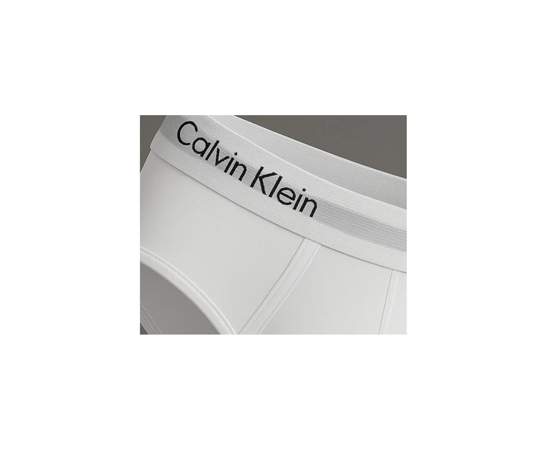 Kit 2 Cuecas Calvin Klein Brief Cotton CK C13.01- Branca