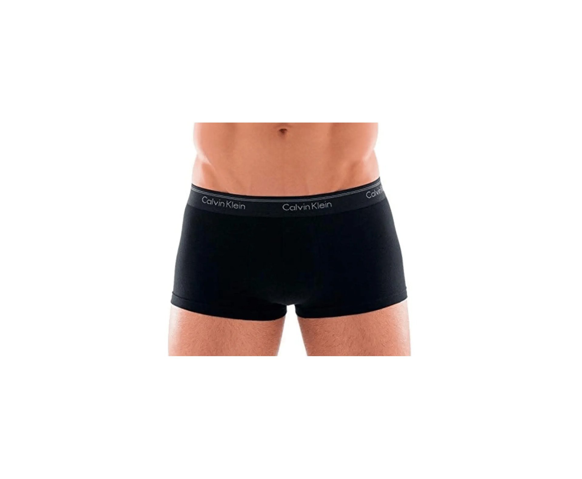 Kit 4 Cuecas Calvin Klein Low Rise Trunk de Cotton Cinza Mescla e Preta
