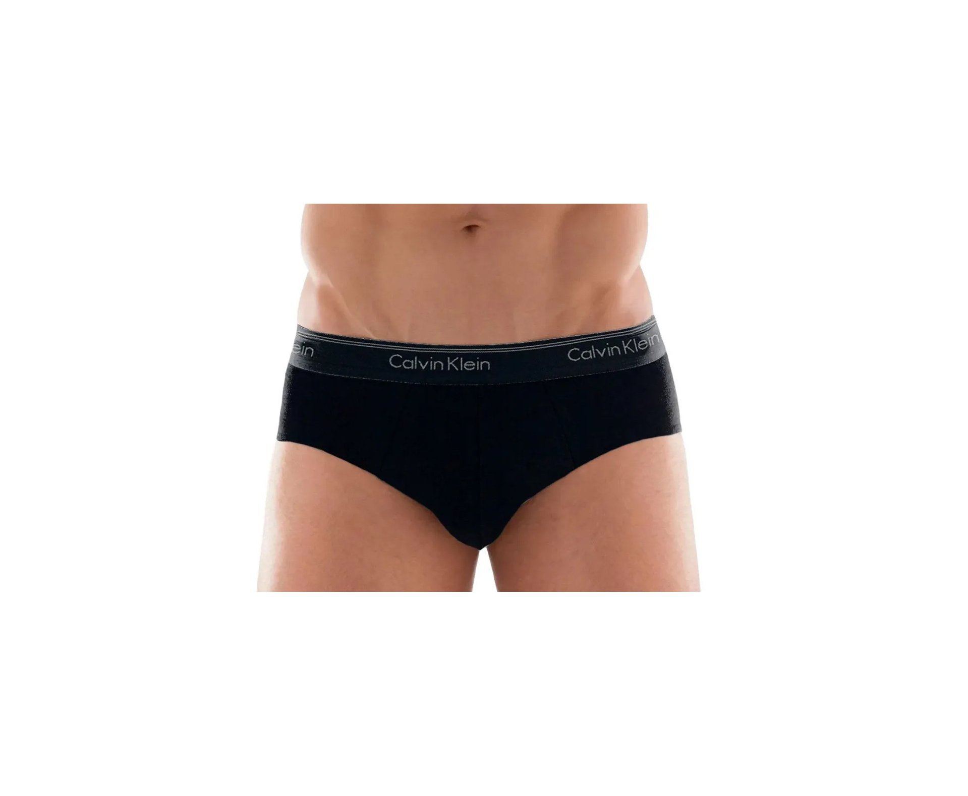 Kit 2 Cueca Calvin Klein Brief Cotton CK C13.01 - Preta