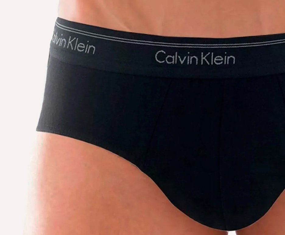 Kit 2 Cueca Calvin Klein Brief Cotton CK C13.01 - Preta