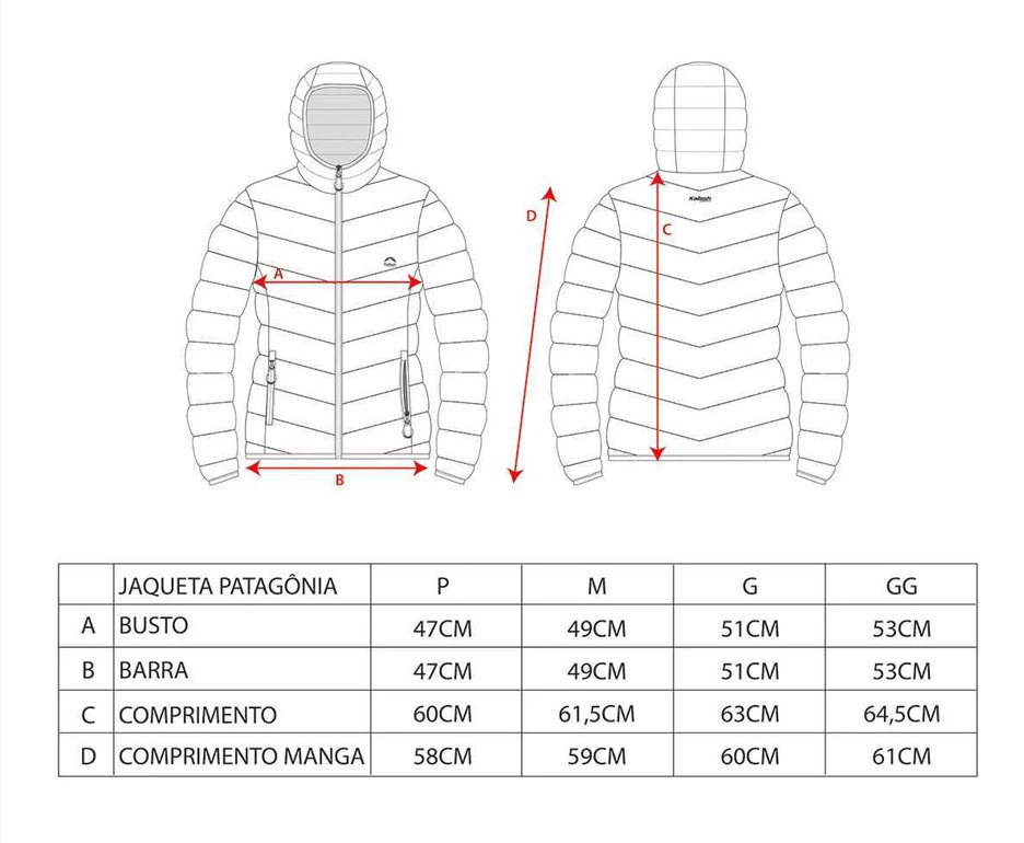 Jaqueta Kailash Puffer Patagonia Sintética Feminina - Preta