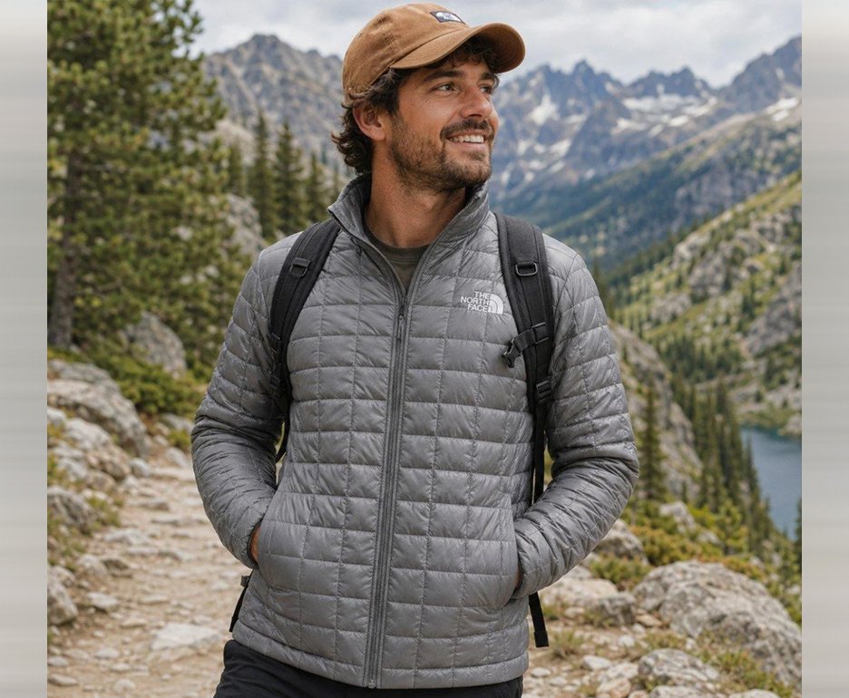 Jaqueta Masculina The North Face Thermoball Jacket - Cinza