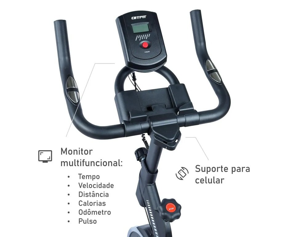 Bicicleta Ergométrica Spinning Cbtfit Roda De Inércia 4kg