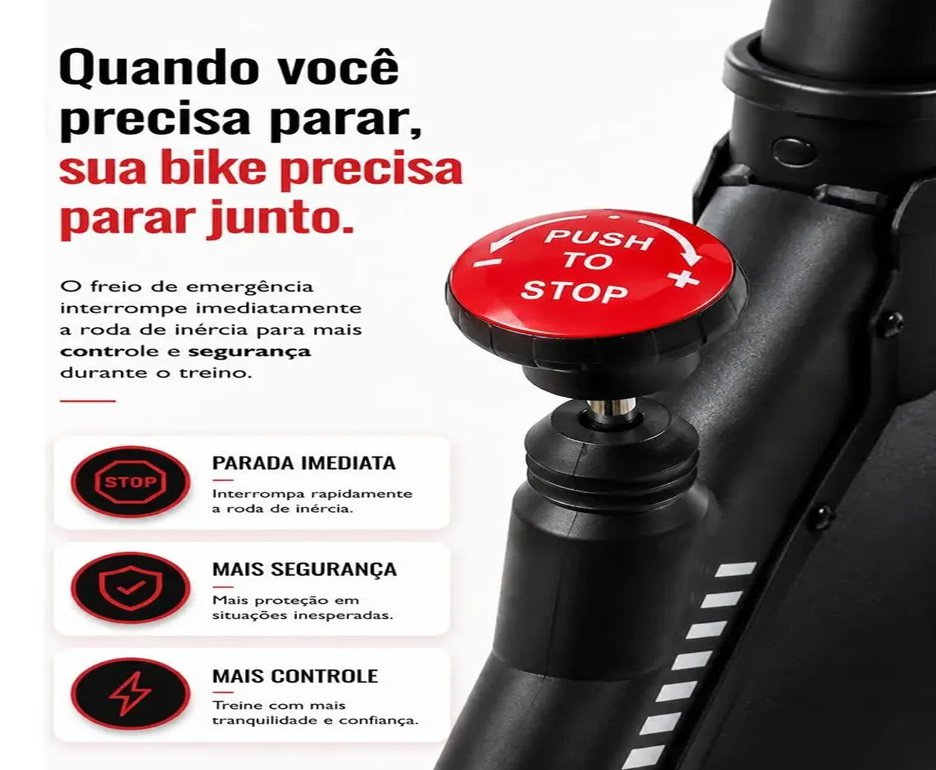 Bicicleta Ergométrica Para Spinning CBTFIT PRO 13 Roda De Inércia 13kg