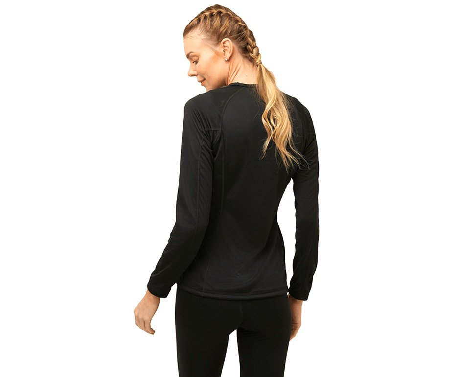 Camiseta The North Face Segunda Pele Feminina Warm Crew - Preta