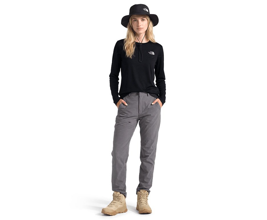 Camiseta Feminina The North Face Hyper Tee Crew Manga Longa - Preta