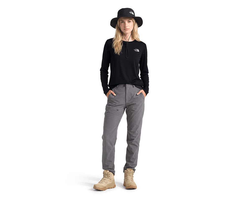 Camiseta Feminina The North Face Hyper Tee Crew Manga Longa - Preta