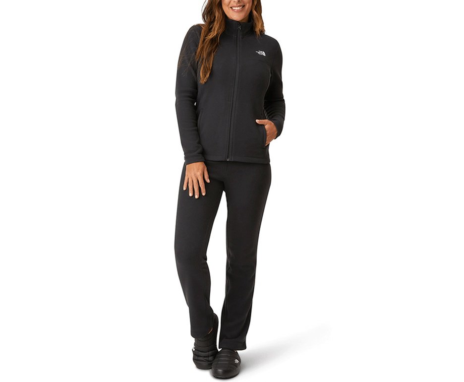 Casaco Fleece The North Face Glacier Full Zip Feminino - Preto
