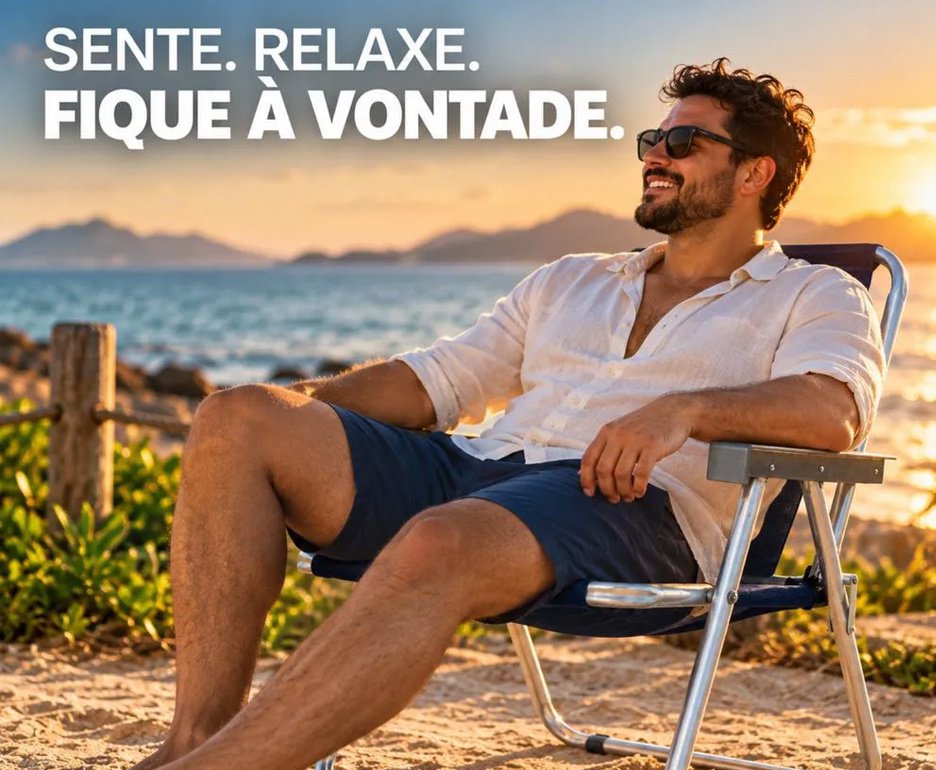 Cadeira Zaka Max Braço Alumínio -  Marinho