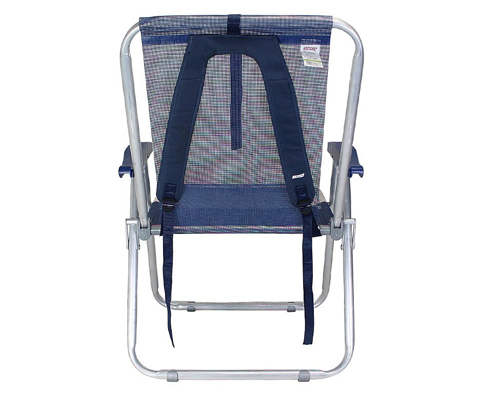 Cadeira Zaka Plus Mochila Alumínio Capacidade 100kg - Azul Marinho