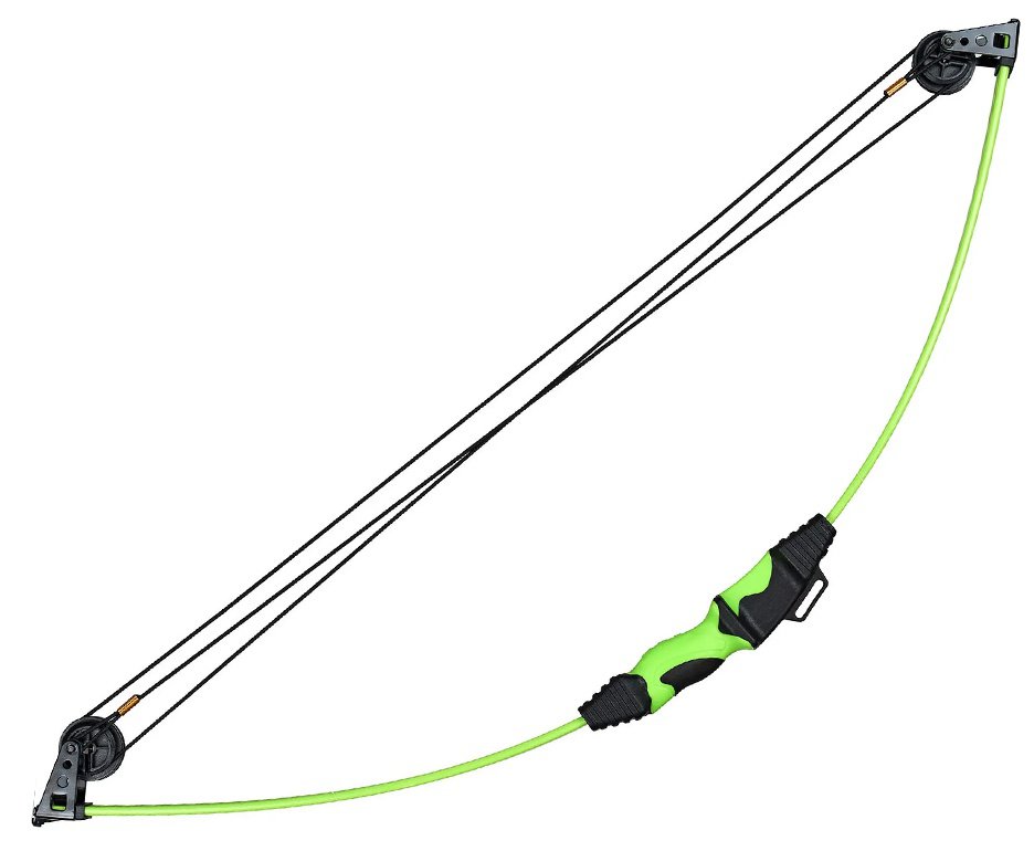 Kit Arco Composto Juvenil - 12 Lbs Verde Com Acessórios - Man Kung