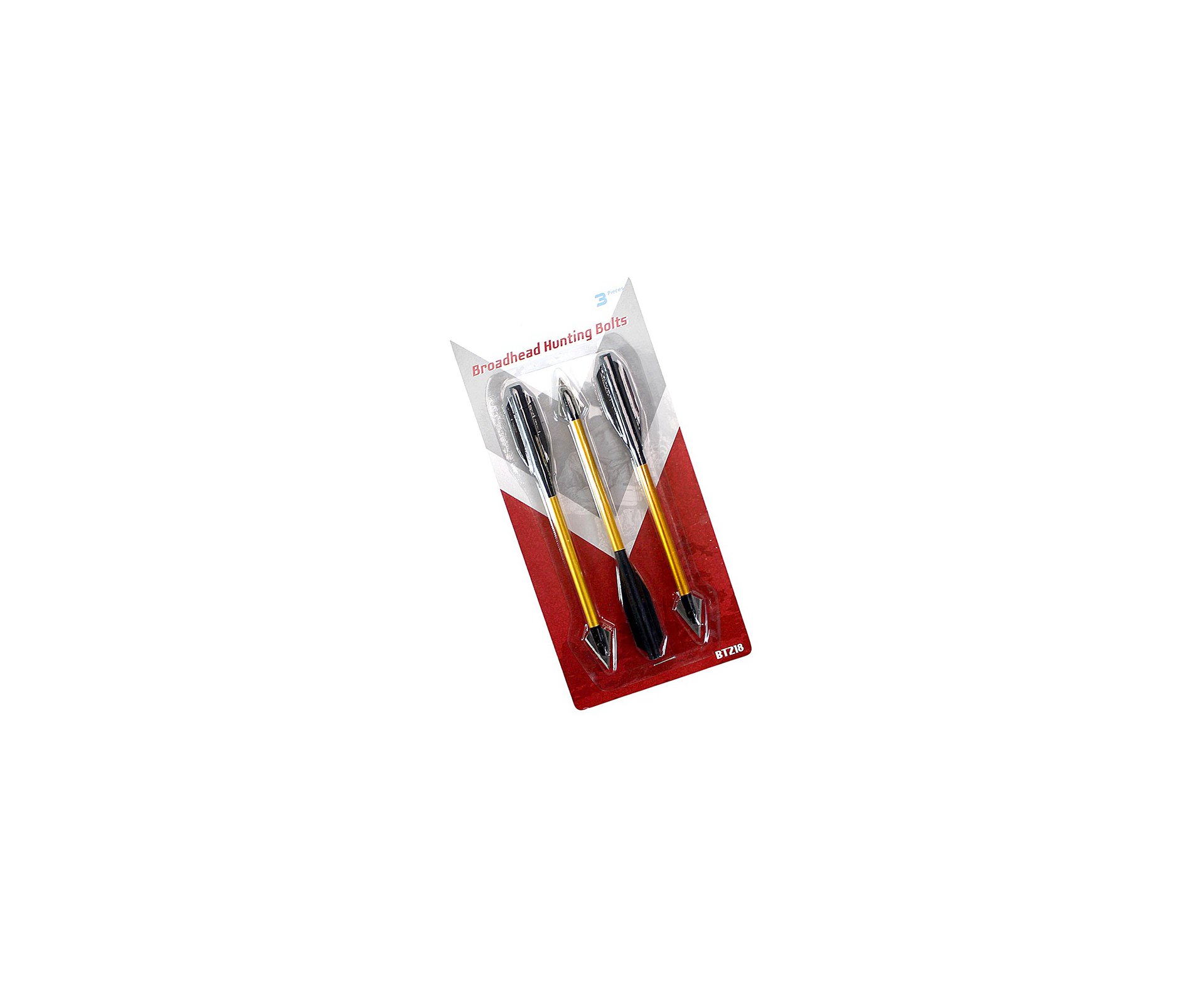 Kit com 3 Setas/Flecha de caça Alumínio para Besta / Balestra - Ponteira metal - 6,5" - Man Kung